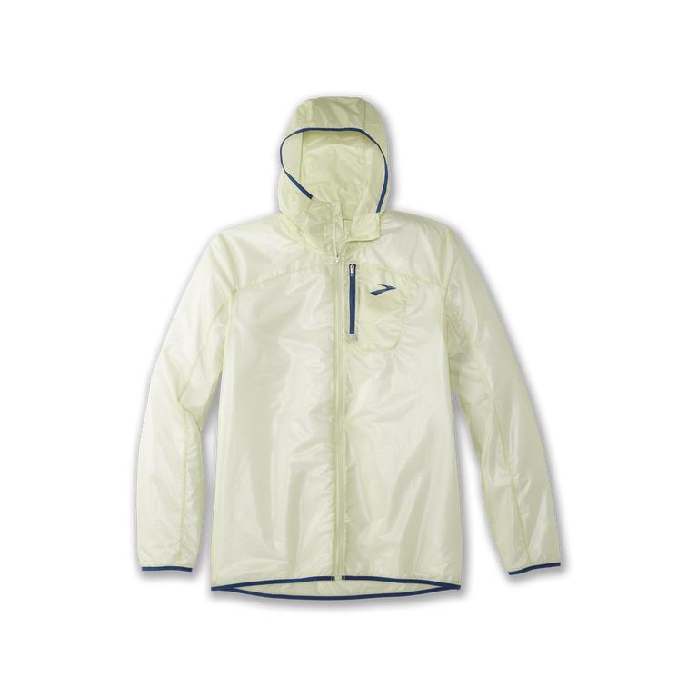 Brooks Mens All Altitude Weatherproof Running Jackets - Honeydew/Indigo Rush/Beige (091524-KYF)